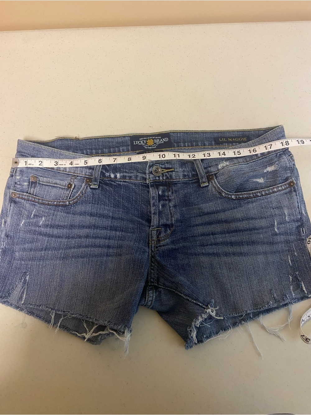 Lucky Brand Distressed Blue Jean Shorts